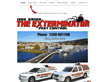 Tablet Screenshot of exterminator.com.au